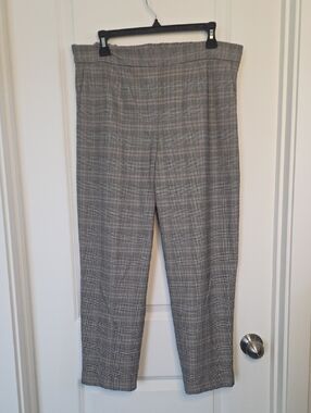 Babaton Gray Plaid Women's Dress Pants